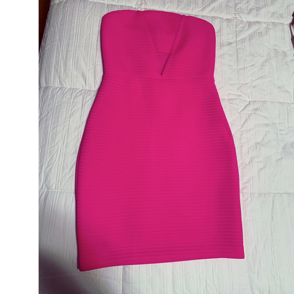 Bright pink Express mini dress